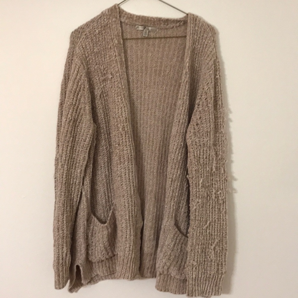 Tan cardigan